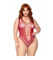 LEG AVENUE - 81641X BODY TIRANTES SIN COSTURAS BURDEOS TALLA 1X/2X
