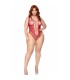LEG AVENUE 81641X BODY TIRANTES SIN COSTURAS BURDEOS TALLA 1X 2X