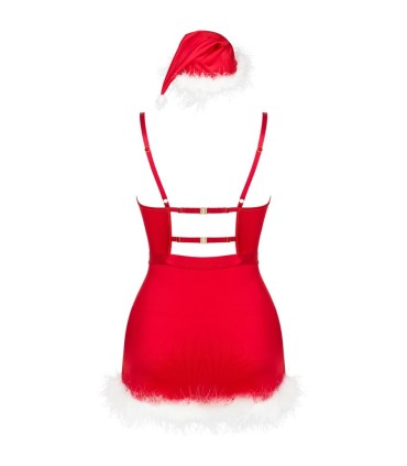 LIVCO CORSETTI FASHION AGETHE LC 90607 CAMISA TANGA GORRO NAVIDENO L XL