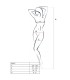 PASSION WOMAN BS017 BODYSTOCKING BLANCO TALLA UNICA