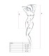 PASSION WOMAN BS025 BODYSTOCKING ESTILO VESTIDO BLANCO TALLA UNICA