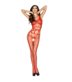 PASSION - WOMAN BS032 BODYSTOCKING ROJO TALLA ÚNICA