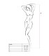 PASSION WOMAN BS036 BODYSTOCKING BLANCO TALLA UNICA