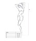 PASSION WOMAN BS038 BODYSTOCKING NEGRO TALLA UNICA