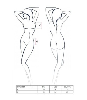 PASSION WOMAN SAYLA SET NEGRO TALLA S M