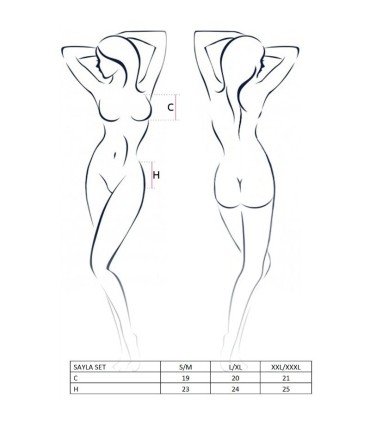 PASSION WOMAN SAYLA SET NEGRO TALLA S M