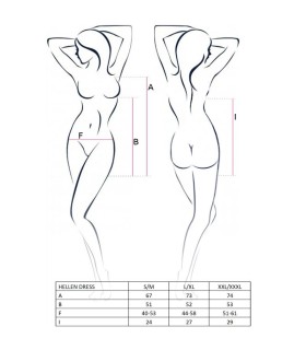 PASSION WOMAN HELLEN VESTIDO Y TANGA TALLA S M