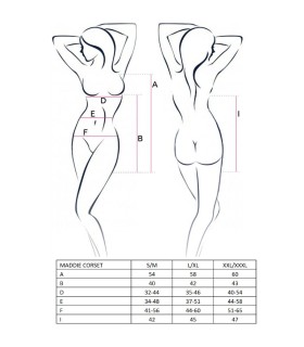 PASSION WOMAN MADDIE CORSET NEGRO TALLA S M