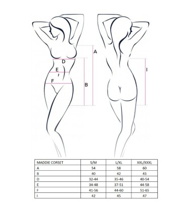 PASSION WOMAN MADDIE CORSET NEGRO TALLA S M