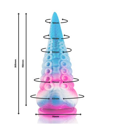 EPIC PHORCYS DILDO TENTACULO AZUL TAMANO GRANDE