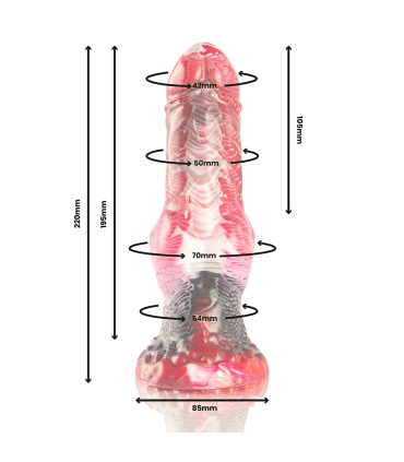 EPIC HELIOS DILDO CON TESTICULOS CALOR Y EXTASIS