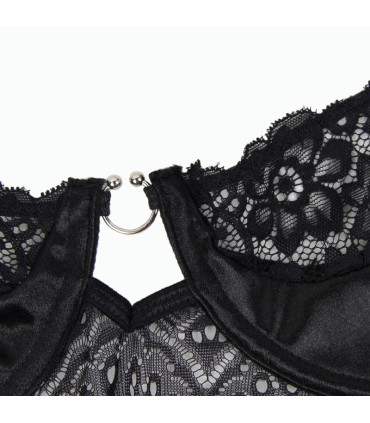 SUBBLIME CORSET Y CINTURON NEGRO L XL