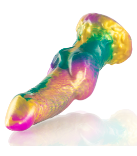 EPIC IRIS DILDO CON TESTICULOS ARCOIRIS DE PLACER
