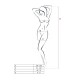PASSION WOMAN BS052 BODYSTOCKING ROJO TALLA UNICA
