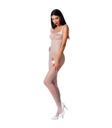PASSION WOMAN BS071 BODYSTOCKING BLANCO TALLA UNICA