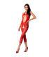 PASSION WOMAN BS081 BODYSTOCKING ROJO TALLA UNICA