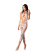 PASSION WOMAN BS081 BODYSTOCKING BLANCO TALLA UNICA