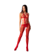 PASSION WOMAN BS084 BODYSTOCKING ROJO TALLA UNICA