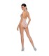 PASSION WOMAN BS087 BODYSTOCKING BLANCO TALLA UNICA