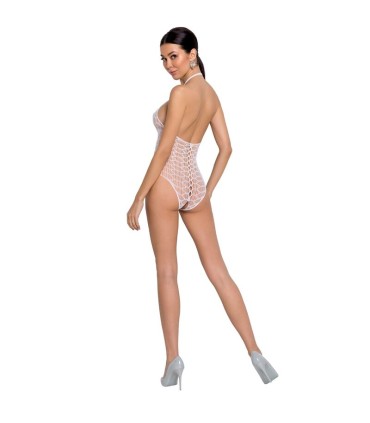 PASSION WOMAN BS087 BODYSTOCKING BLANCO TALLA UNICA