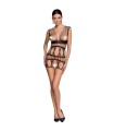 PASSION - WOMAN BS089 BODYSTOCKING NEGRO TALLA ÚNICA