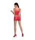 PASSION WOMAN BS090 BODYSTOCKING ROJO TALLA UNICA