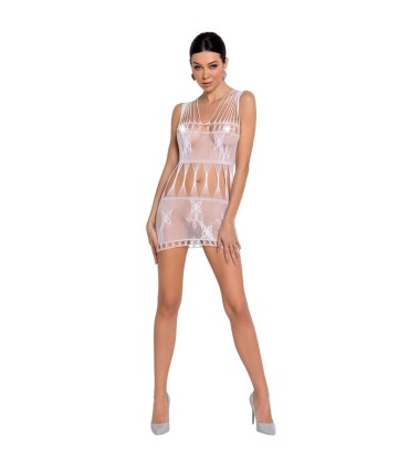 PASSION WOMAN BS090 BODYSTOCKING BLANCO TALLA UNICA
