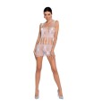 PASSION - WOMAN BS090 BODYSTOCKING BLANCO TALLA ÚNICA