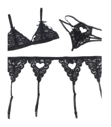 SUBBLIME SET 3 PIEZAS SUJETADOR LIGUERO TANGA L XL