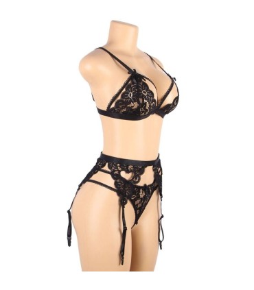 SUBBLIME SET 3 PIEZAS SUJETADOR LIGUERO TANGA L XL