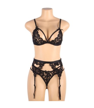 SUBBLIME SET 3 PIEZAS SUJETADOR LIGUERO TANGA L XL
