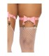 LEG AVENUE LIGUERO ALTO DE CUERO VEGANO TALLA UNICA ROSA