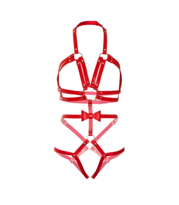 LEG AVENUE KINK TEDDY ARNES CON TACHUELAS TALLA S ROJO