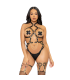 LEG AVENUE KINK TEDDY ARNES CON ARO DE CORAZON TALLA S NEGRO