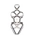 LEG AVENUE KINK TEDDY ARNES CON ARO DE CORAZON TALLA S NEGRO