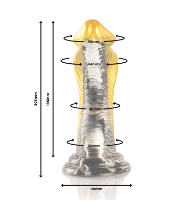 EPIC DRAKON DILDO COBRA AMARILLA