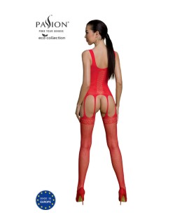 PASSION ECO COLLECTION BODYSTOCKING ECO BS007 ROJO