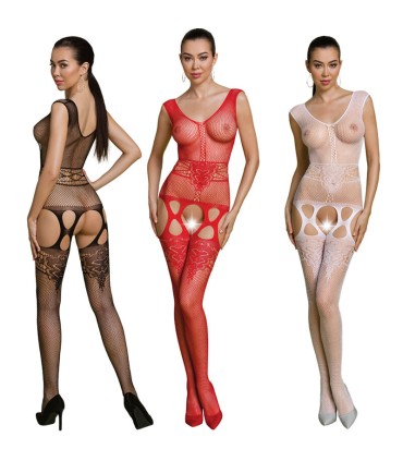 PASSION ECO COLLECTION BODYSTOCKING ECO BS014 BLANCO