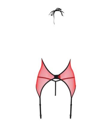 PASSION PEONIA CORSET EROTIC LINE ROJO L XL