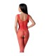 PASSION BS098 BODYSTOCKING ROJO TALLA UNICA