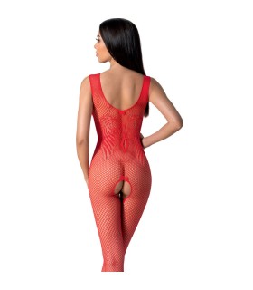 PASSION BS098 BODYSTOCKING ROJO TALLA UNICA