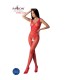 PASSION BS098 BODYSTOCKING ROJO TALLA UNICA