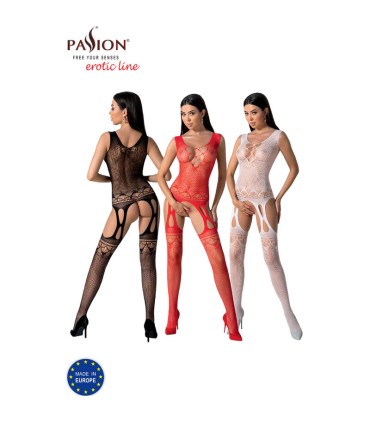 PASSION BS099 BODYSTOCKING ROJO TALLA UNICA