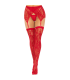 LEG AVENUE MEDIAS ENCAJE LIGUERO ROJO