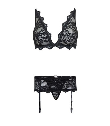 LIVCO CORSETTI FASHION BELITA LC 90231 SUJETADOR PANTY LIGUERO NEGRO L XL