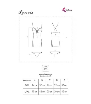 LIVCO CORSETTI FASHION KARONIN LC 90628 FALDA PANTY NEGRO L XL