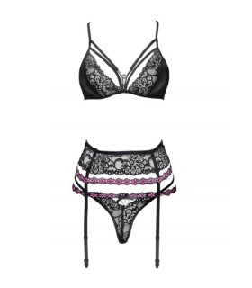 LIVCO CORSETTI FASHION SNEHANA LC 90443 SUJETADOR LIGUERO PANTY NEGRO L XL