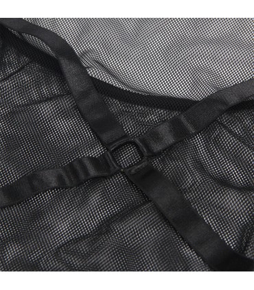 SUBBLIME VESTIDO TRANSPARENTE CUELLO HALTER NEGRO L XL