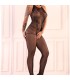 LIVCO CORSETTI FASHION MAERI LC 17341 BODYSTOCKING CROTCHLESS NEGRO TALLA UNICA