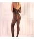 LIVCO CORSETTI FASHION MAERI LC 17341 BODYSTOCKING CROTCHLESS NEGRO TALLA UNICA